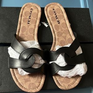 Coach Essie Leather Sandal